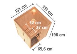 finská sauna KARIBU NORIN (75588)