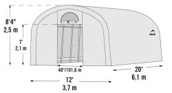 náhradní plachta pro fóliovník 3,7x6,1 m (70592EU)
